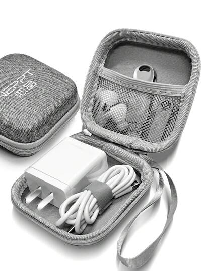 电子配件收纳包、线缆收纳包、旅行科技收纳包、旅行线缆收纳盒、旅行必备线缆/充电器/数据线/科技产品/电子配件收纳包、便携式电子配件收纳包、线缆、充电器、手机、耳机、USB-C 集线器、Type-C 集线器收纳包