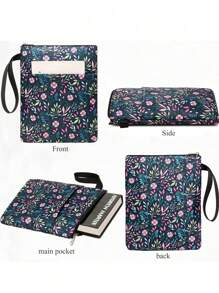 Presentes para a temporada de volta às aulas no início do ano letivo Capas para livros Protetor de livros com zíper Tecido lavável para adolescentes Adultos Amantes de livros Professores Alunos Volta às aulas, Volta às aulas, Material escolar - Multicolorido - Ver 8