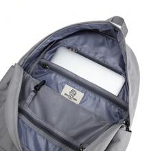 Seventeen London 'Notting Hill' Classic Style Backpack In A School Bag Design – Fits Laptops Up To 15.6" - Grey - View 4