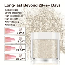 30g Pó de Cristal Y2K, Pó de Cristal Acrílico Brilhante Dourado, Para Manicure Doméstica e de Salão, Duradouro, Sem Necessidade de Cura em LED, Unhas Acrílicas Postiças