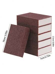 12pcs/10pcs/1roll/1pc Kitchen Cleaning Magic Eraser, Suitable For Pot Scrubbing, Dishwash, Cookware Cleaning, Stain Removal, Rust Cleaning, With Scouring Pad,Kitchen,Bathroom,Home,Household Suppliers