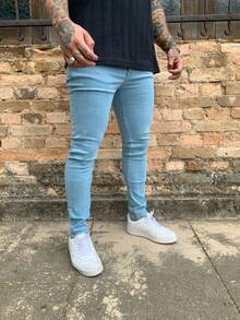 Men Pants - Màu xanh nhạt - Xem 6