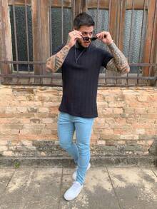 Men Pants - Màu xanh nhạt - Xem 11