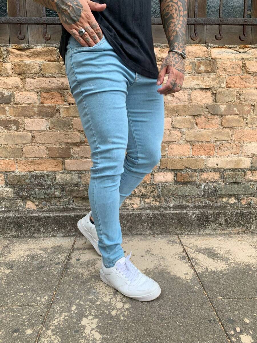 Men Pants - Màu xanh nhạt - Xem 1