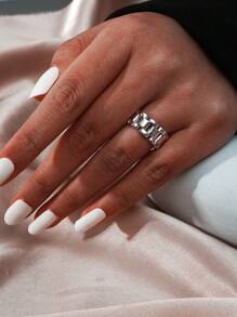 18KGP French Retro Ring for Women 1Piece Diameter 1.7-1.8cm - Yellow Gold - View 4