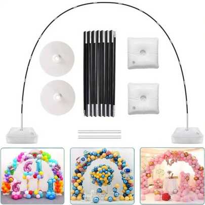 21 Pieces Of 2.7 * 3M Ultra Large Fiber Rod Arched Balloon Party Decoration Bracket Set,Christmas
