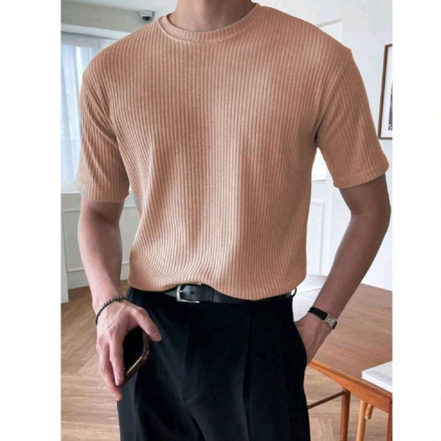 Men T-Shirts - 米色 - 查看 1