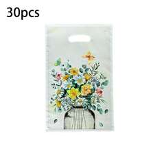 30pcs Flower, Butterfly And Insect Themed Gift Bags, PE Waterproof Storage Bags, Party Favor Bags For Birthday Celebrations And Gatherings - 30pcs - View 8