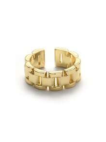 18KGP French Retro Ring for Women 1Piece Diameter 1.7-1.8cm - Yellow Gold - View 3