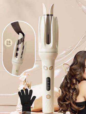 One-Key Automatic Hair Curler With 28mm Barrel, Left & Right Auto Curler Wand With 4 Temperature Modes, Negative Ion Generator, Intelligent Timer & Sensor, Auto Shut-Off Best Christmas Gift