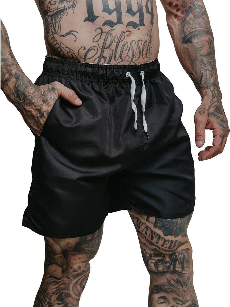 Short Tactel Masculino Adulto Liso Básico Esportivo Diversas Cores