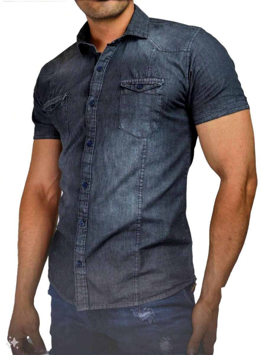 Men Shirts - Dark Grey - View 1