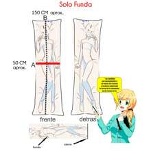 Funda de Almohada de Anime Bolsa de Ropa de Cama Dakimakura Almohada para Abrazar Tamaño Cuerpo Completo - NINO NAKANO - Ver 4