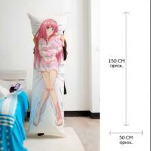 Funda de Almohada de Anime Bolsa de Ropa de Cama Dakimakura Almohada para Abrazar Tamaño Cuerpo Completo - NINO NAKANO - Ver 2