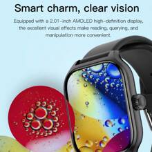 1 pulseira de relógio inteligente feminina, tela sensível ao toque TFT de 2,05", temperatura corporal, previsão do tempo, Bluetooth, rastreador de atividades, lembrete de chamadas/mensagens, compatível com sistemas Android e iOS, adequado para presentes