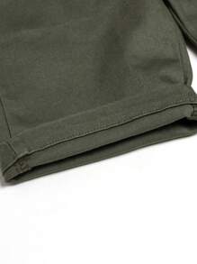 Young Boys Simple And Versatile Breathable Casual Woven  Shorts, Moisture-Wicking
