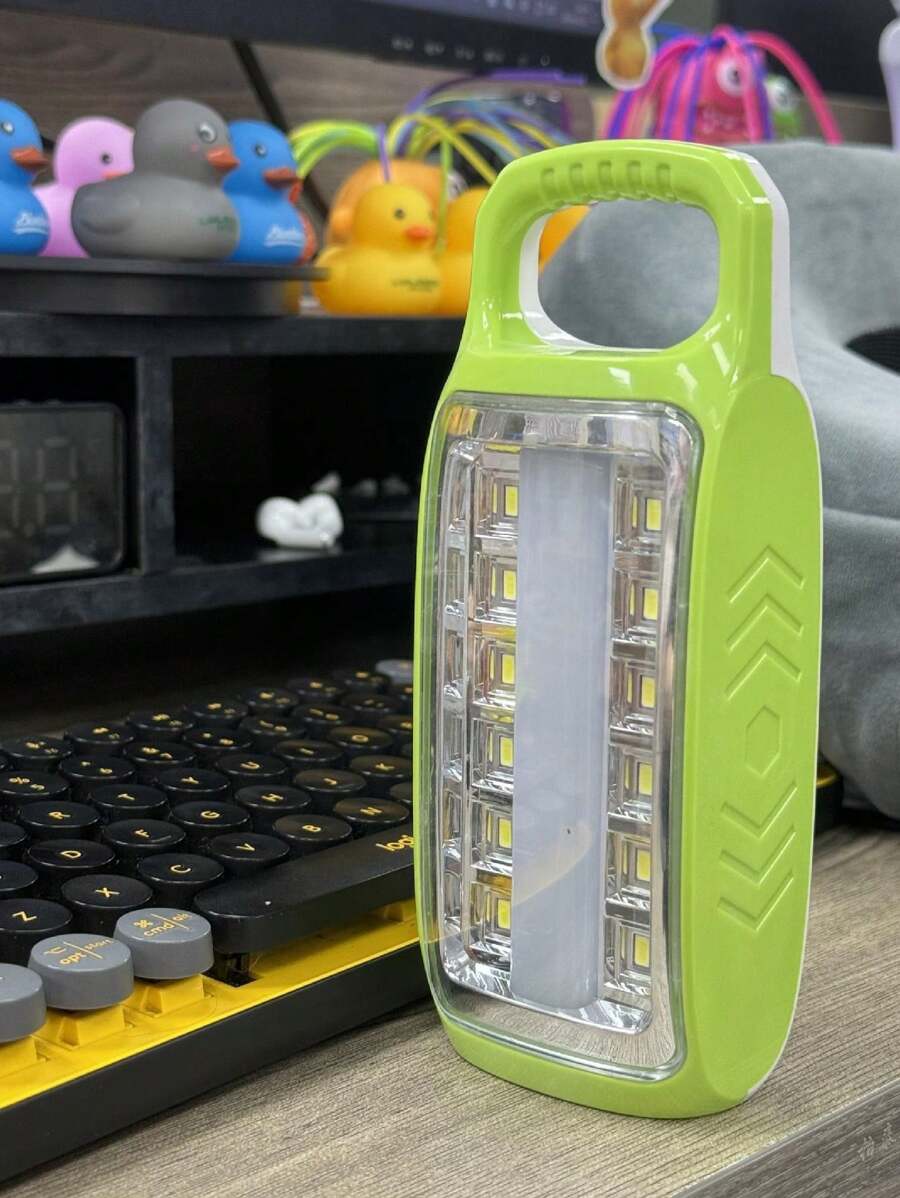 Mini luz de emergencia portátil, ajustable en tres posiciones, fácil de transportar, iluminación de alto brillo. - Verde - Ver 1
