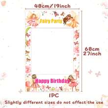 ROARING GOOD TIME RGT Nấm Biểu Ngữ Sinh Nhật Trang Trí Tiệc Nấm Cổ Tích Cụ Hóa Trang Chụp Hình Khung - Hồng - Xem 3