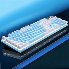 YINDIAO Silver Carving K500 Backlit Keyboard, Wired, Compatible With Desktop, Laptop, Game And Office Device