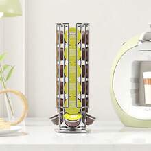 1pc How Cool Nestle Capsule Coffee Rack Coffee Capsule Rack Display Rack Storage Rack Iron Rotating Display Rack - Multicolor - View 4