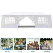 10'x30' Outdoor Party Tent With 8 Removable Sidewalls Waterproof Canopy Patio Wedding Gazebo - White - View 8