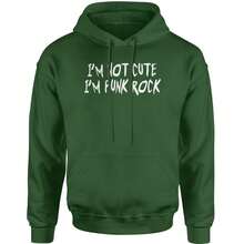 I'm Not Cute, I'm Punk Rock Adult Hoodie Sweatshirt - 查看 3
