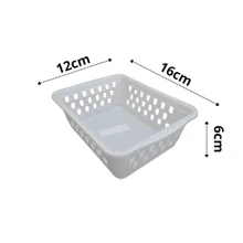 Cesto Organizador Pequeno, Kit 10 Cestinhas Organizadoras 16x12cm - Branco - Visão 4