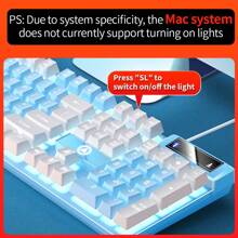 YINDIAO Silver Carving K500 Backlit Keyboard, Wired, Compatible With Desktop, Laptop, Game And Office Device
