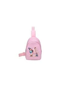 1PC Bé Trai Và Bé Gái Nylon Dây Kéo Đóng Kín Monogram Túi Đeo Trước Ngực Nhỏ Thời Trang, Tất Cả Trong Một Túi Thông Thường Thích Hợp Để Sử Dụng Hàng Ngày - Hồng - Xem 15