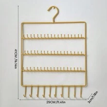 New Simple Wall Mounted Jewelry Storage Rack, Baby Headband, Necklace, Bracelet, Stud Earring, Jewelry, Multi-Functional Storage Hook, Non-Punch Rack - Multicolor - View 22