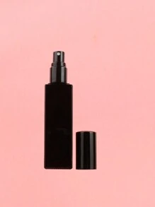 Square 20ml Black Frosted Refillable Perfume & Toner Spray Bottle, Transparent Glass Fine Mist Press Pump Portable Empty Container For Essence, Liquid Sampling - Available In A Pack Of 1/3/5/10
