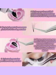 Kit 250 Piezas, 50 Cepillo Glitter , 100 Anillos , 100 Microbrush Para Pestañas - Multicolor - Ver 3