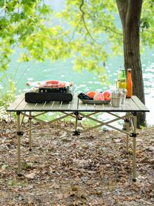 Fold Up Lightweight Camping Table, 4-6 Person Portable Roll Up Table With Carry Bag For Outdoor - Multicolor - View 7