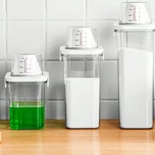 Hộp đựng bột giặt dung tích lớn chống ẩm - Hộp lưu trữ gia đình đa năng cho phòng tắm và nhà bếp - Nhiều màu - Xem 1