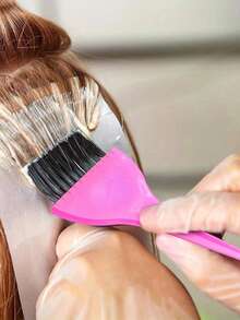 12入組理髮店專用染髮工具，包括染髮刷、染髮盆、耳部防護套、耳罩、染髮攪拌棒 - 彩色 - 查看 3