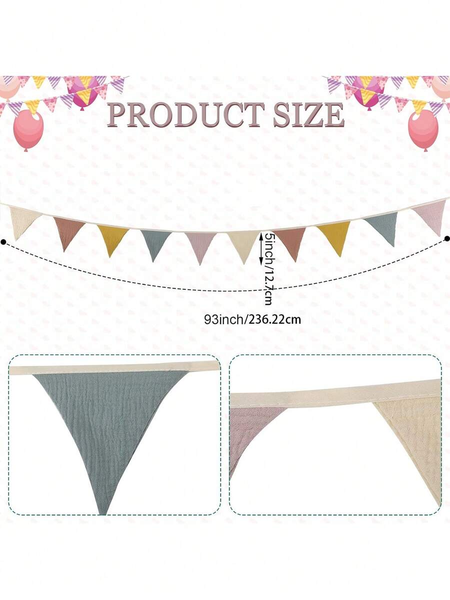 1pc Pennant Banner Flags Nursery Garland Triangle Bunting Flag Baby