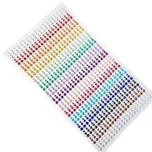 15 Màu Tóc, Cơ Thể, Mặt, Móng Tay, Miếng Dán Đá Quý Mắt Để Trang Trí Sáng Bóng - Nhiều màu - Xem 4