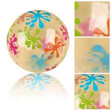 Summer PVC Beach Ball 3pcs, Summer Printing Beach Ball, Transparent PVC Ball Water Balls, Outdoor Beach Inflatable Water Ball - Multicolor - View 4