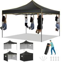 1 PC padiglione pieghevole padiglione 3x3 impermeabile stabile resistente all'inverno padiglione da giardino, padiglione pop-up con 4 pareti laterali, tenda da festa 3x3 per giardino, festa, protezione UV 50+ 3 livelli regolabili in altezza