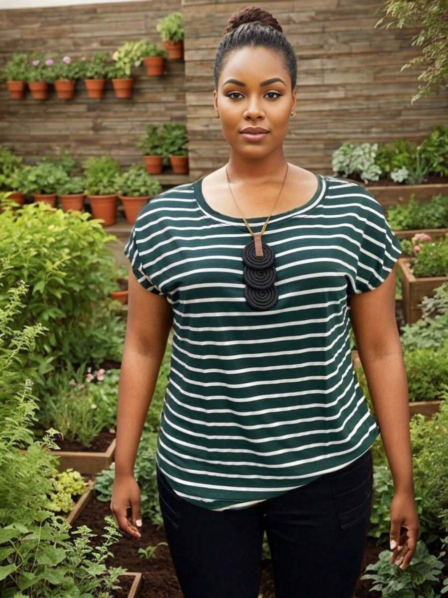 Plus Size Blouses - 彩色 - 查看 1