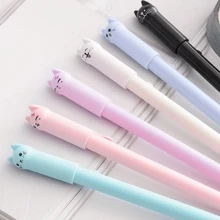 1/3/6 Stücke zufällige Farbe süße Katze mit wedelndem Schwanz Stifte - ideal für Katzenliebhaber in Schule, Büro, Schul-Grundausstattung, glatte Schreibfunktion für Notizbücher, Kalender, Bücher, Schreibwaren, Bürobedarf, Partytüten - Verschiedenfarbig - Übersicht 13