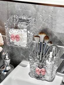 浴室置物架馬桶收納架掛式收納籃，掛牆式(無需鑽孔)，適用於各種化妝品、毛巾和垃圾桶 - 彩色 - 查看 13