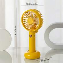 1pc 3-Speed Lithium Battery Foldable Electric Fan, Handheld USB Mini Fan With Long Battery Life, Rechargeable Portable Fan - Multicolor - View 8