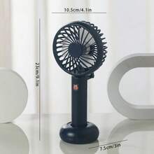 1pc 3-Speed Lithium Battery Foldable Electric Fan, Handheld USB Mini Fan With Long Battery Life, Rechargeable Portable Fan - Multicolor - View 6