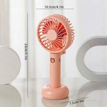 1pc 3-Speed Lithium Battery Foldable Electric Fan, Handheld USB Mini Fan With Long Battery Life, Rechargeable Portable Fan - Multicolor - View 9
