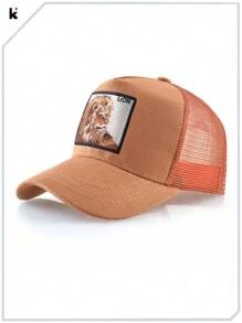 KKISSBAOBEI قبعة بيسبول مخصصة لجميع المواسم مع شارة مطرزة لصورة أسد غير محددة الجنس، للإرتداء اليومي العادي والرياضياترمضان