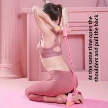 Foot Pedal Puller Sit-Up Aid Thin Belly Fitness Yoga Home Four-Tube Foot Pedal Pull Rope