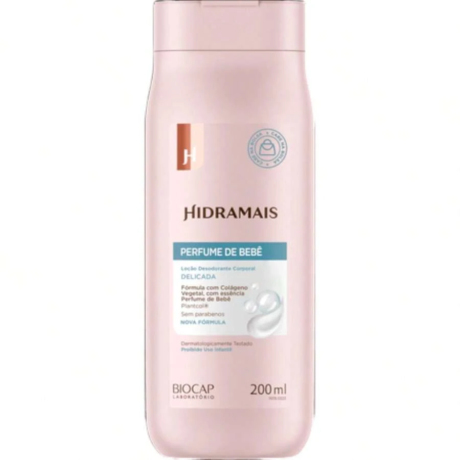 Creme Loção Corporal Hidramais Perfume de Bebê 200ml - Multicolorido - Visão 1