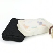 1pc Waterproof Baby Clothes Storage Bag For Separating Dirty Clothes During Mother And Baby Travel - Black - View 1