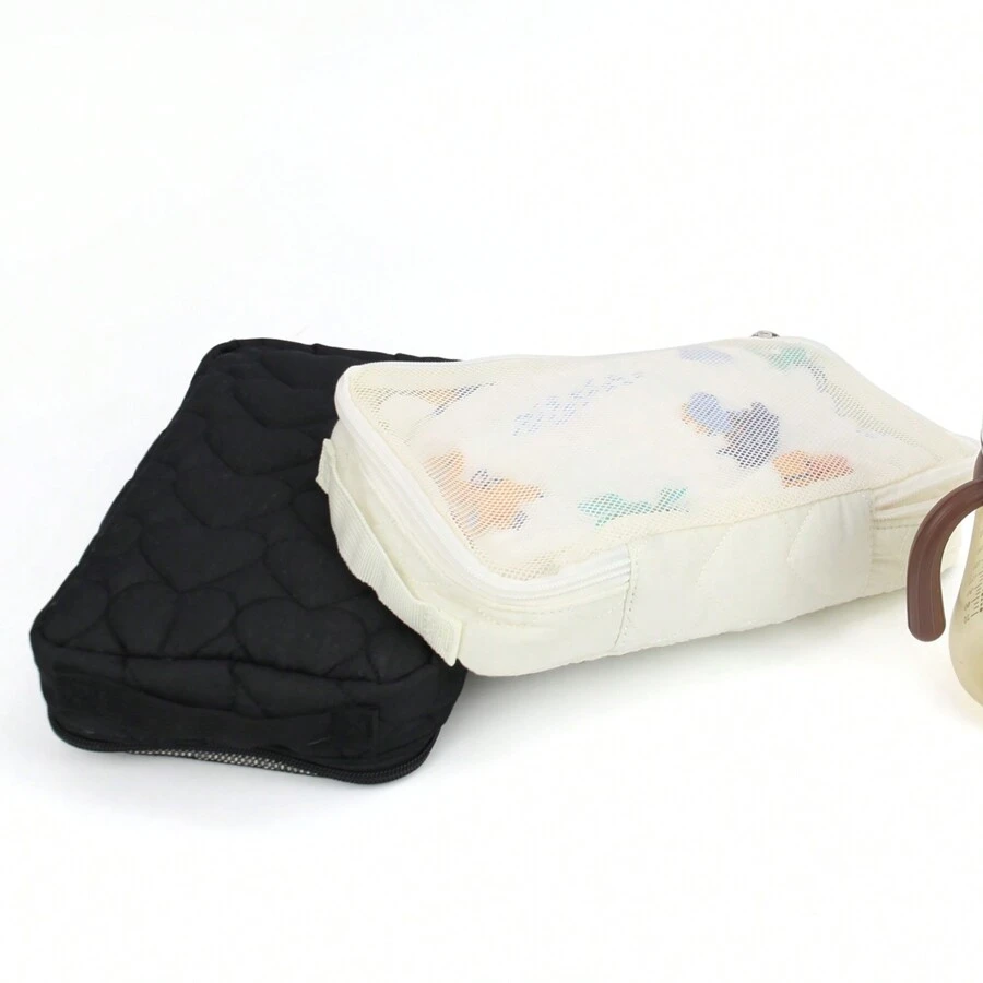 1pc Waterproof Baby Clothes Storage Bag For Separating Dirty Clothes During Mother And Baby Travel - Black - View 1
